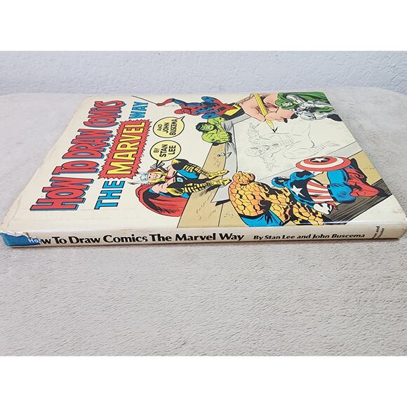 Marvel How To Draw Comics By Stan Lee 1978 Hardcover Made in USA - Picture 14 of 14